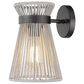 Golden Lighting Avon 1-Light Wall Sconce in Matte Black, , large