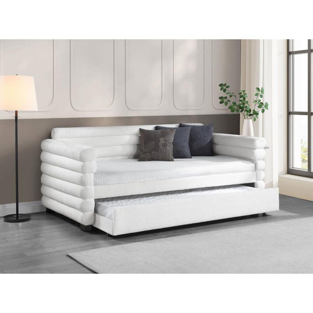 Pacific Landing Patricia Daybed with Trundle in White, , large