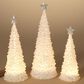 The Gerson Company 3-Piece Lighted Acrylic Christmas Tree Set in Assort, , large