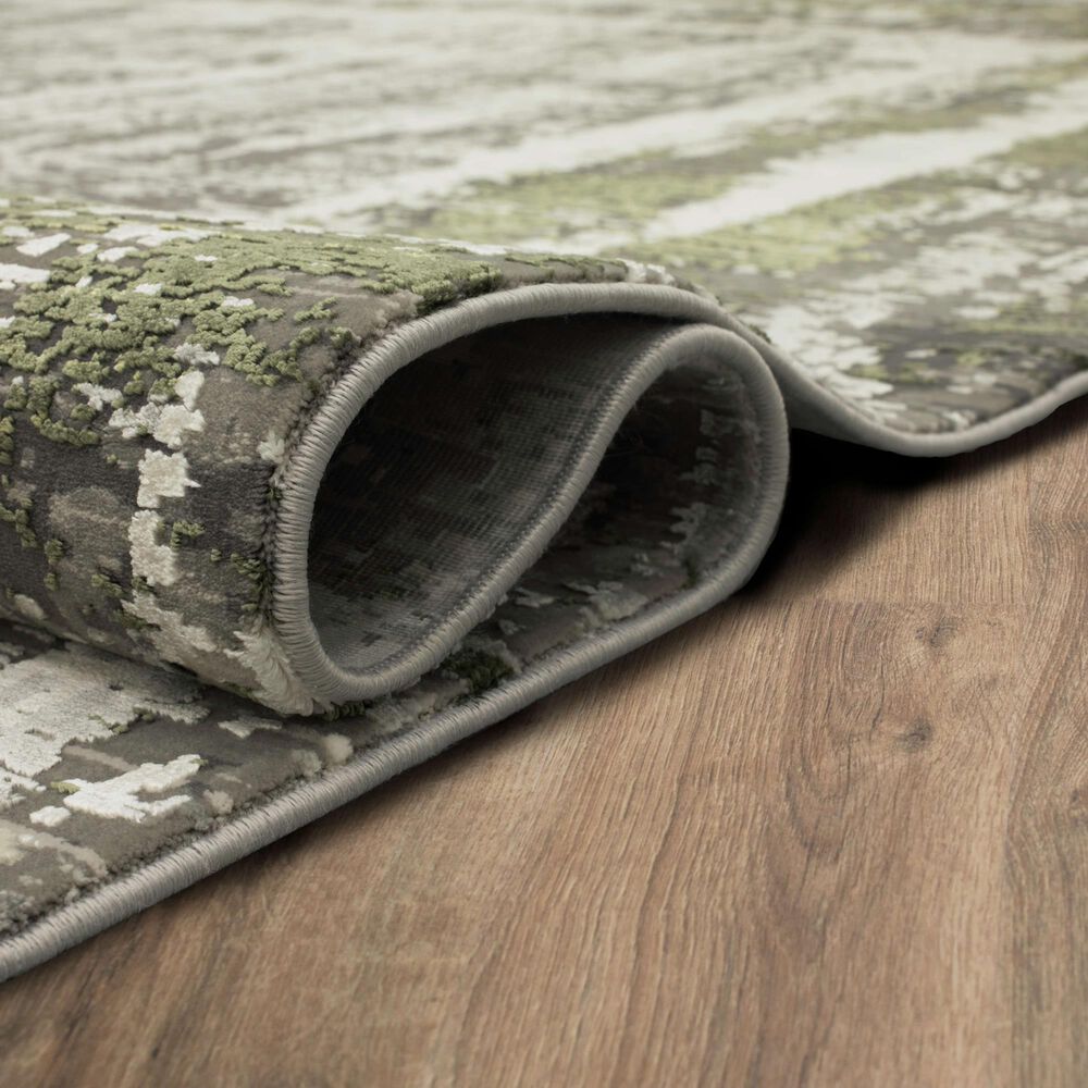 Karastan Tryst Mersi 12&#39; x 15&#39; Gray and Green Area Rug, , large