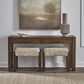 Belle Furnishings Broadmore Upholstered Console Stool in Cobblestone Brown, , large
