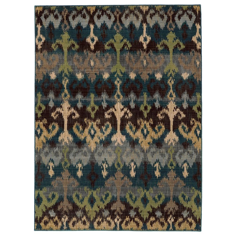 Oriental Weavers Vintage 8122N 9"10" x 12"10" Blue Area Rug, , large
