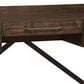 Ashley Starmore 3-Drawer Home Office Desk in Walnut and Dark Bronze, , large