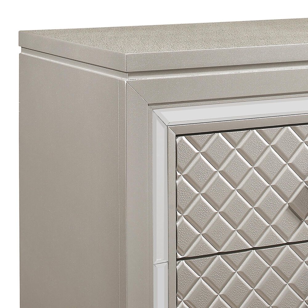 Global Furniture USA Paris Nightstand With Acrylic Legs in Champagne, , large