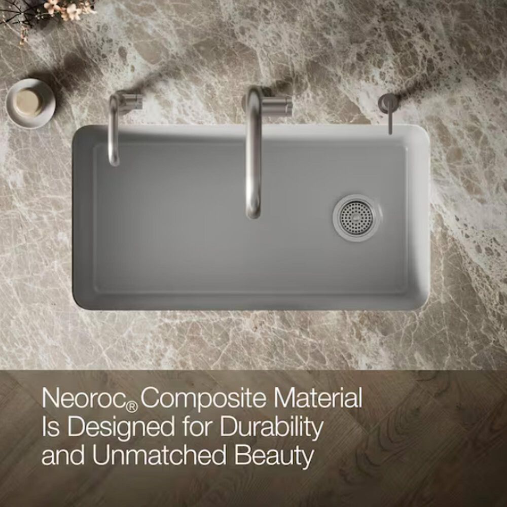 Kohler Cairn 33.5" Single Bowl Sink in Matte Grey, , large