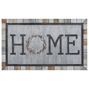 Karastan Doorscapes 1"6" x 2"6" Gray Door Mat, , large