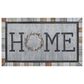 Karastan Doorscapes 1"6" x 2"6" Gray Door Mat, , large