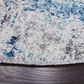 Safavieh Aston 5"3" Round Light Blue and Grey Area Rug, , large
