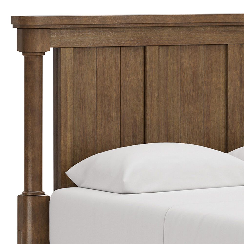 Ashley Rowlenstown Queen Poster Bed in Medium Brown, , large