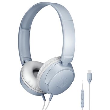 Audio-Technica Wired On-Ear Headphones in Blue Gray, , large