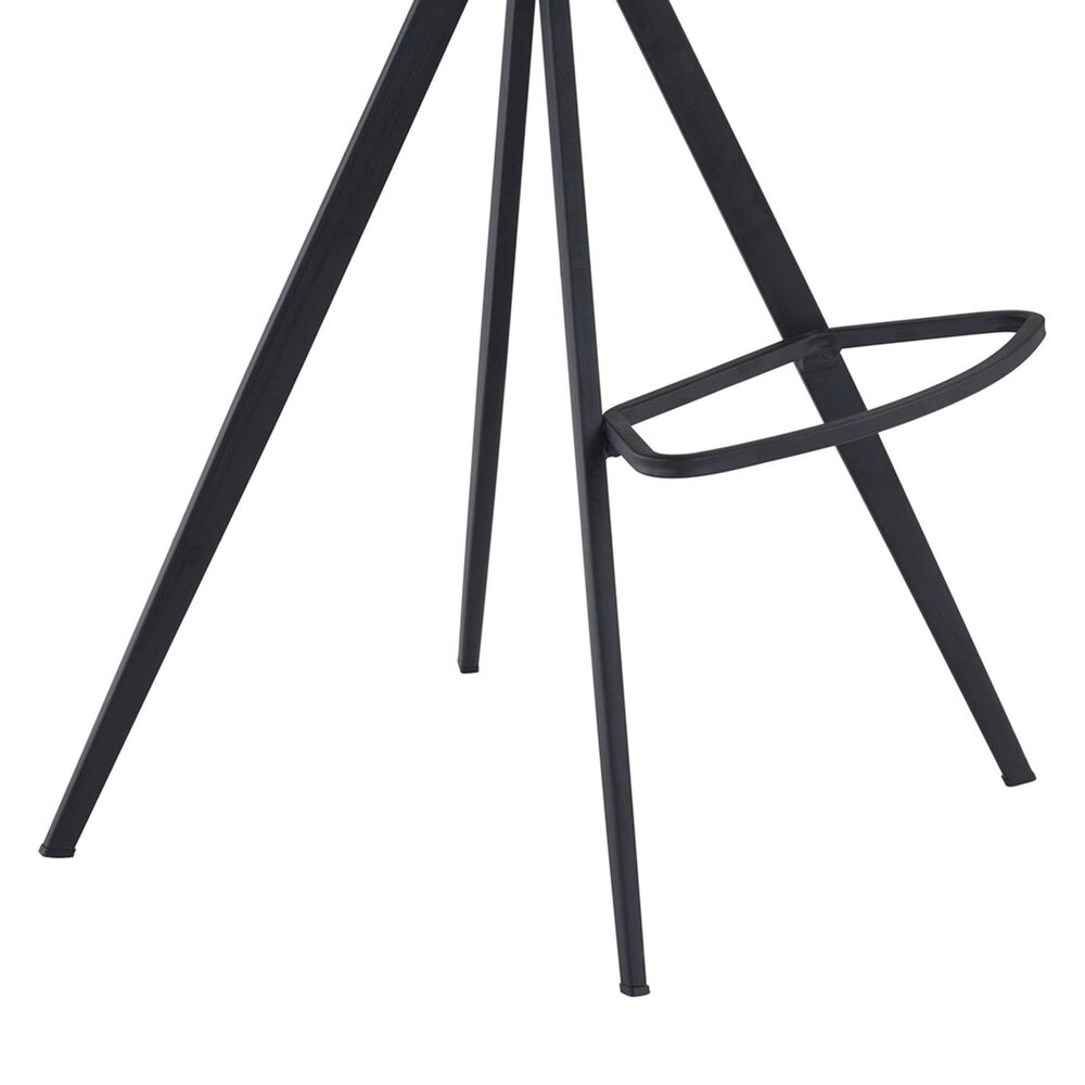 Zuo Modern Aki Bar Stool in White and Black &#40;Set of 2&#41;, , large