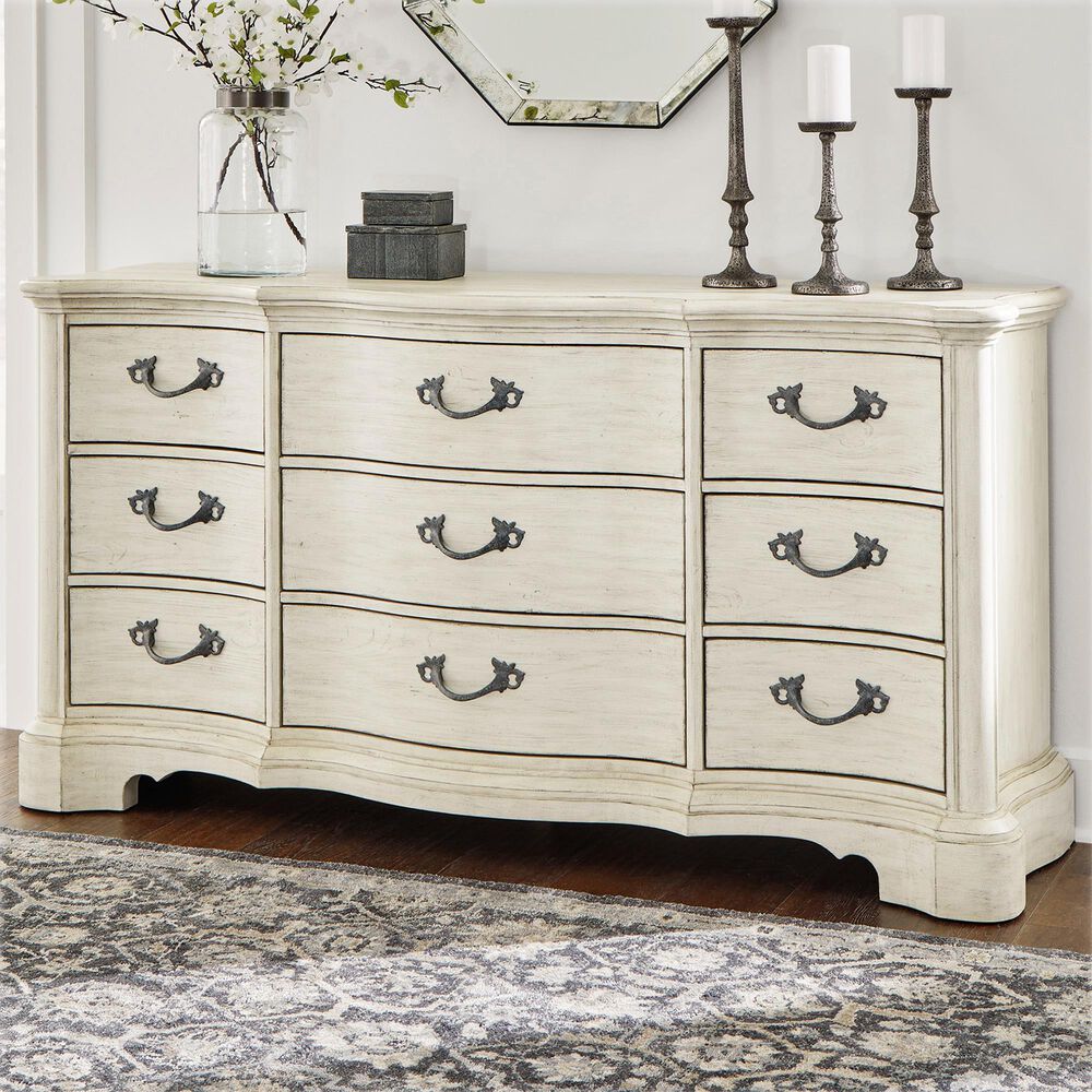 Millenium Arlendyne 9-Drawer Dresser in Antique White, , large