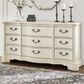 Millenium Arlendyne 9-Drawer Dresser in Antique White, , large