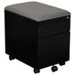 Valor Living Mobile File with Padded Seat in Black, , large