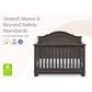 Delta Children Asher 6-In-1 Convertible Crib in Rustic Grey, , large