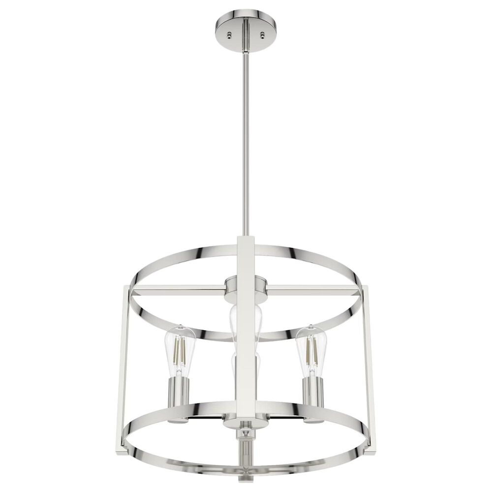 Hunter Astwood 18&quot; 4-Light Chandelier in Polished Nickel, , large