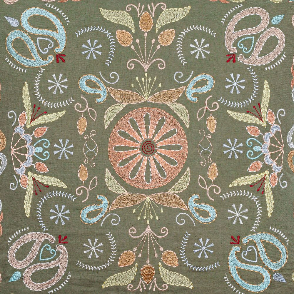 Surya Millie Kay 20&quot; Square Throw Pillow in Grey, Pearl, Camel and Khaki, , large