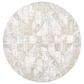 Surya Brunswick 7"10" Round Cream, Light Slate, Blue, Olive, Seafoam and Taupe Area Rug, , large