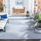 Safavieh Bermuda Geometric 9" x 12" Light Blue and Cream Indoor/Outdoor Area Performance Rug, , large