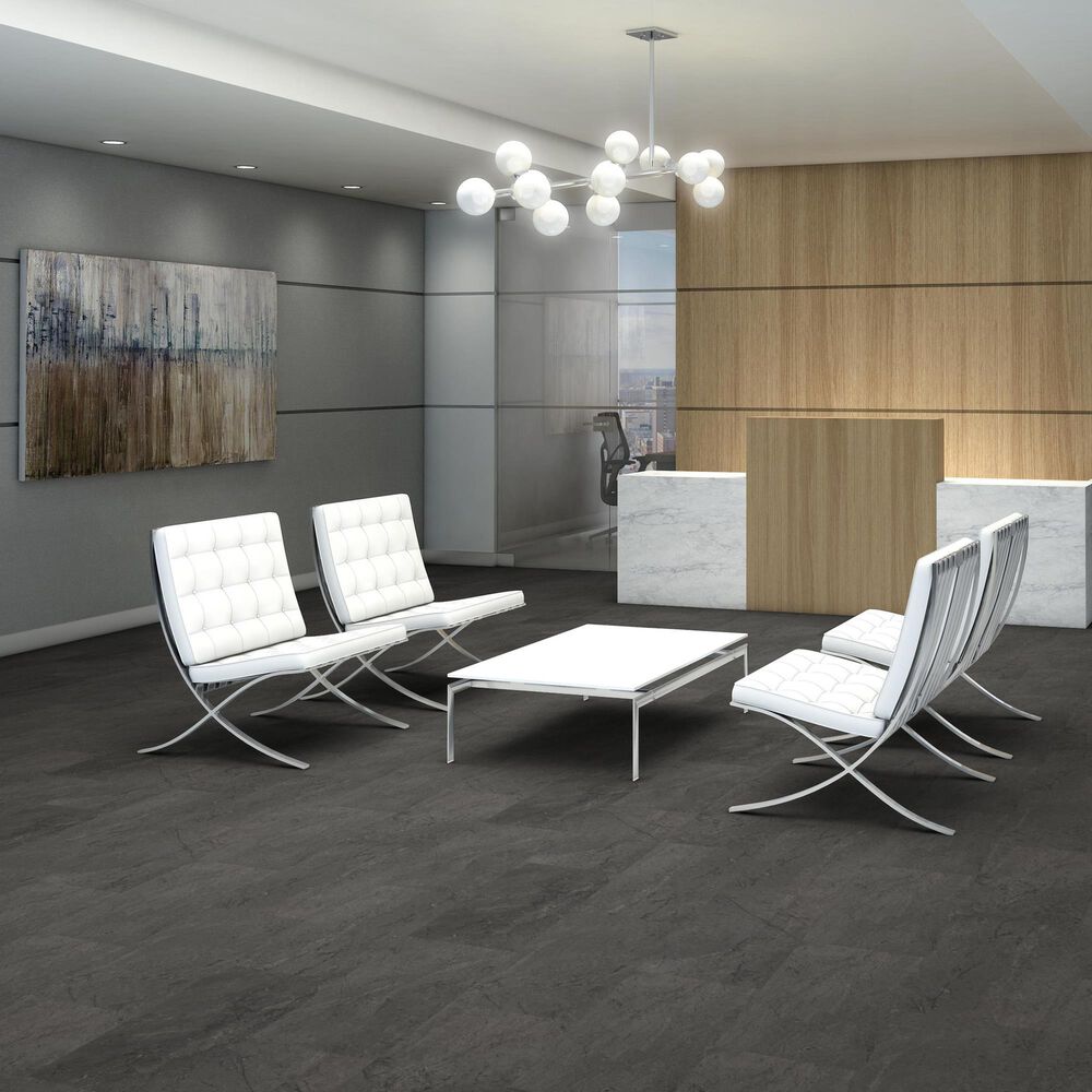 Shaw Pylon SPC Charcoal Soapstone 12&quot; x 24&quot; Luxury Vinyl Tile, , large