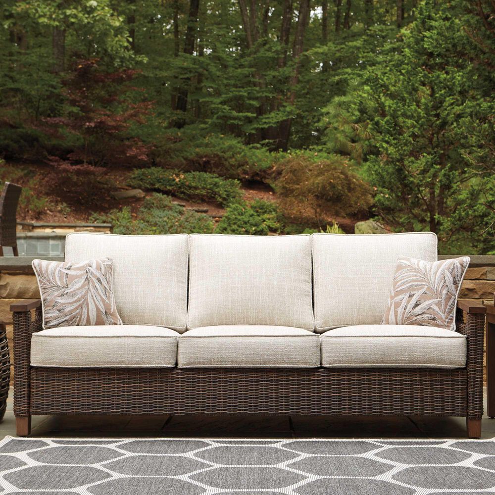Ashley Paradise Trail Sofa in Medium Brown, , large