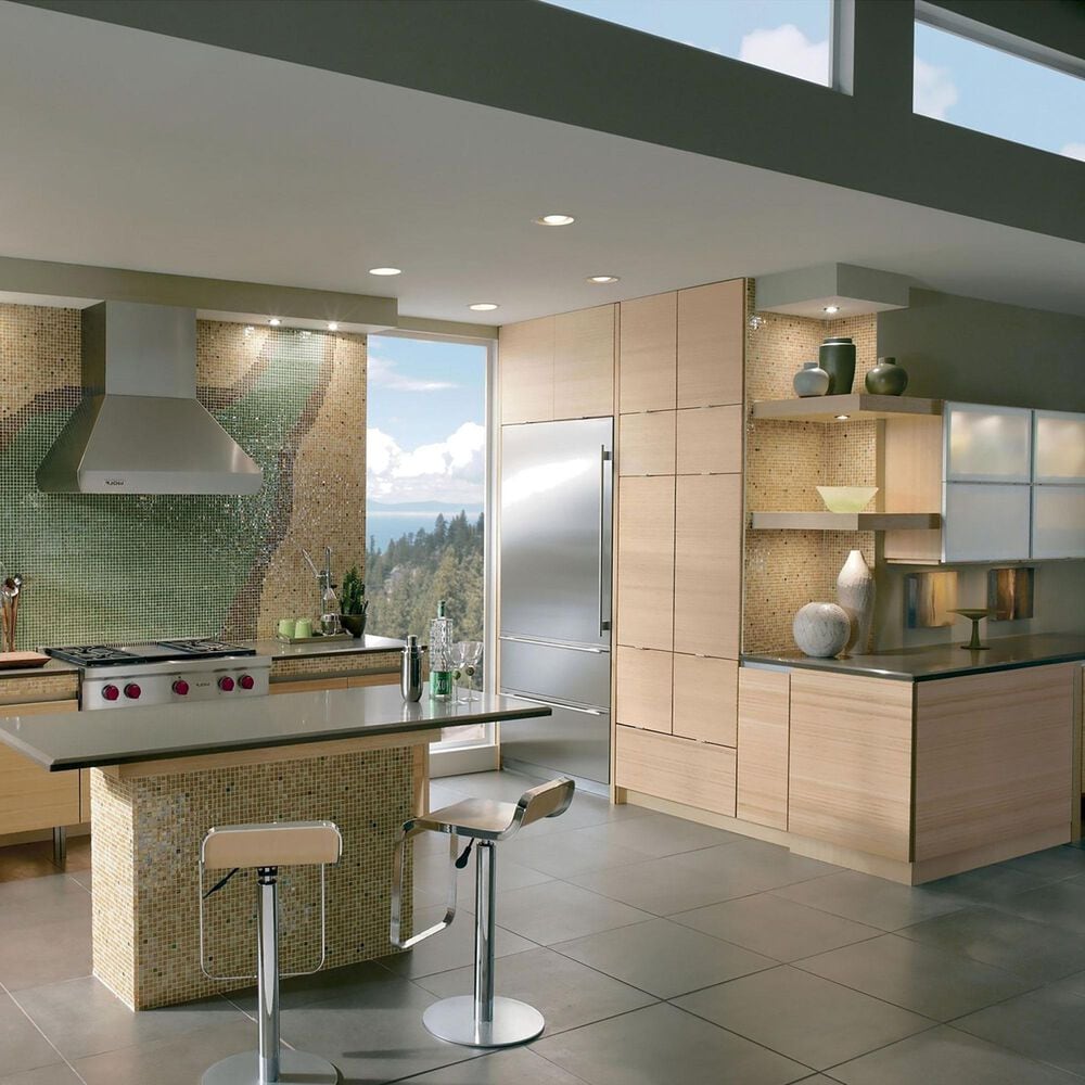 Sub Zero Designer 20.4 Cu. Ft. Over and Under Refrigerator with Left Hinge in Panel Ready, , large