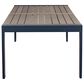 Ashley East Beach Rectangular Dining Table with Umbrella Hole in Navy Blue and Driftwood, , large