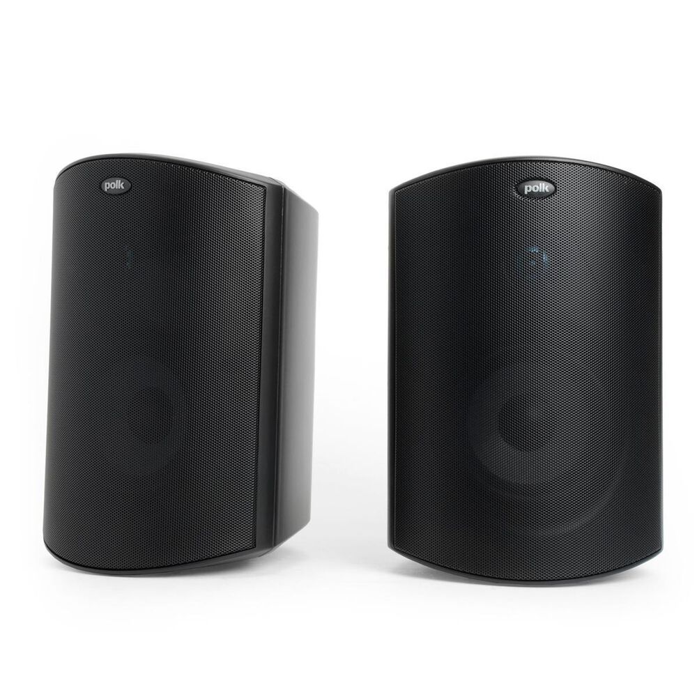 Polk All Weather Outdoor Speakers Black (Pair), Black, large
