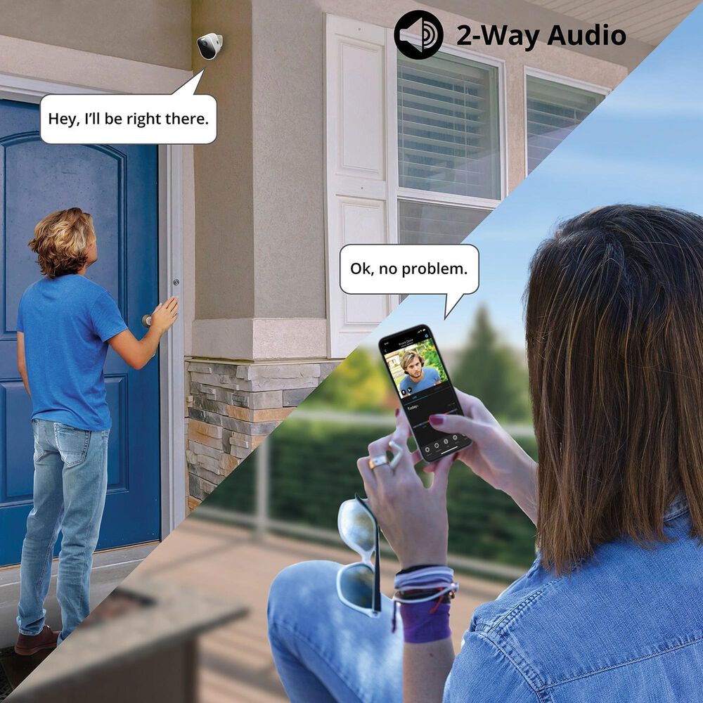 Night Owl Wire Free 2K Spotlight Camera in White, , large