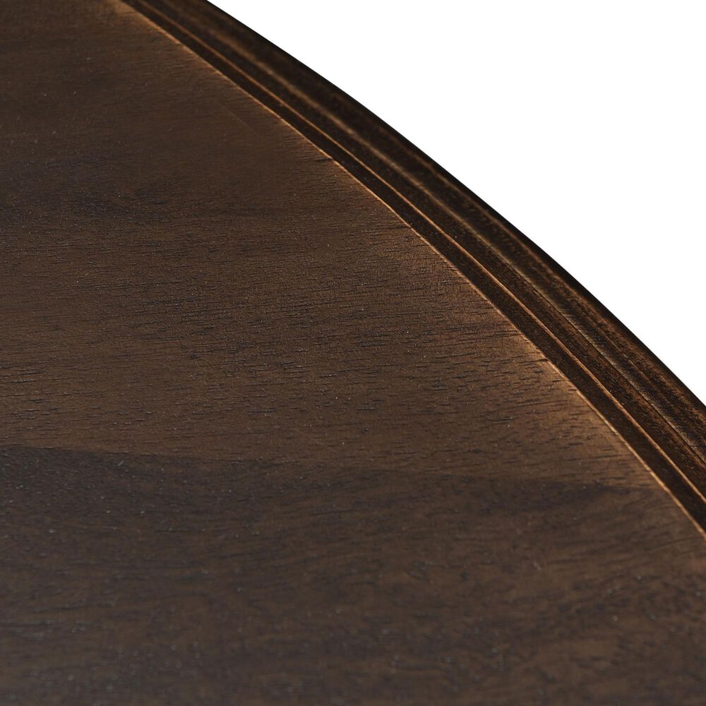 Home Trends &amp; Design Nimes 48&quot; Round Dining Table in Vintage Brown - Table Only, , large