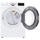 LG 7.4 Cu. Ft. Front Load Electric Dryer with TurboSteam in White, , large
