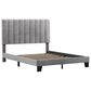 Richlands Furniture Crestone Queen Upholstered Platform Bed in Gray, , large