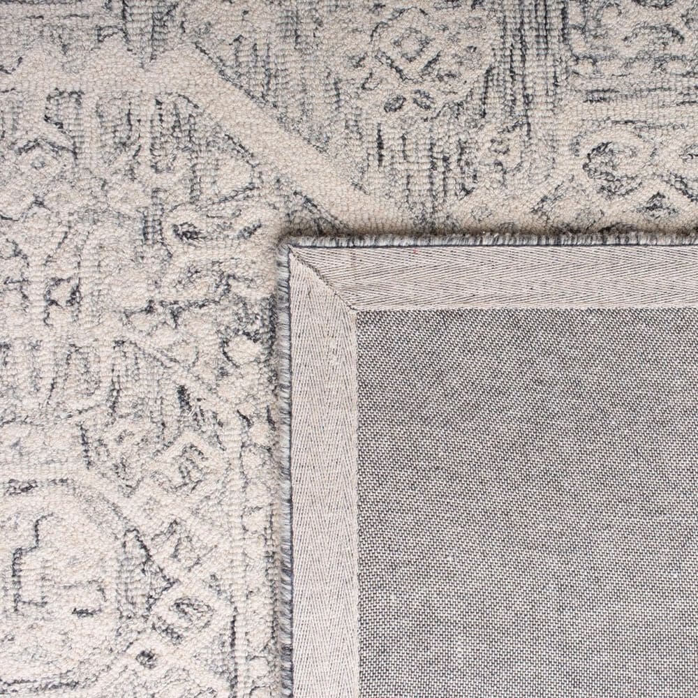 Safavieh Micro-Loop Oriental 2&#39;3&quot; x 13&#39; Charcoal and Ivory Runner, , large