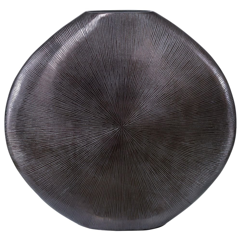 Uttermost Gretchen Vase in Black Nickel, , large