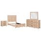 Belle Furnishings Proximity Place 4-Piece Queen Panel Bedroom Set in Barley Buff, , large