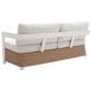 Zuo Modern Gelo Sofa in White and Brown, , large
