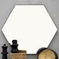 Maple and Jade 35" x 41" Hexagon Wall Mirror with Thin Minimalistic Frame in Black, , large