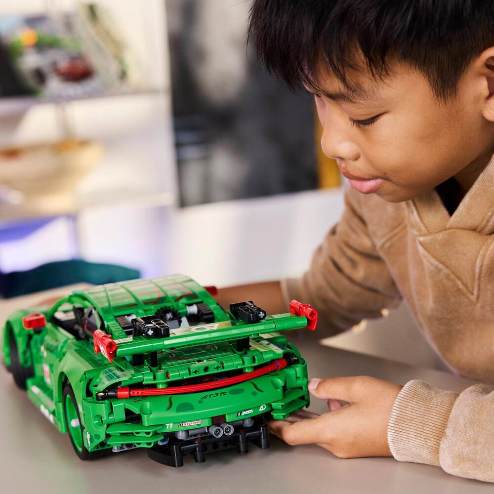 LEGO Technic Porsche 911 GT3 R Rexy AO Racing Car Building Set, , large