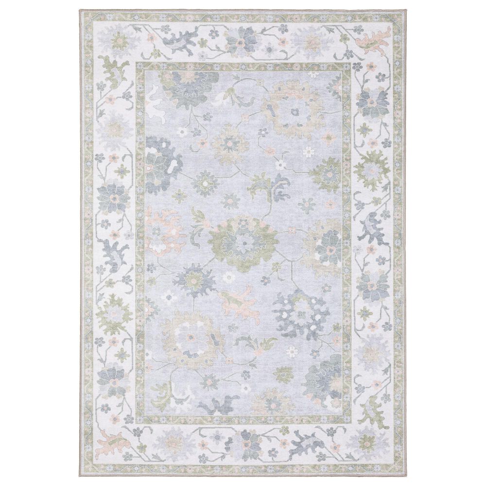 ROW by Oriental Weavers Addison Grey, Blue and Green 3"3" x 5" Area Rug, , large