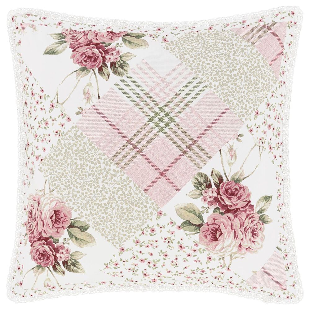 J. Queen New York Bungalow 26" Square Euro Pillow Sham in Rose, , large