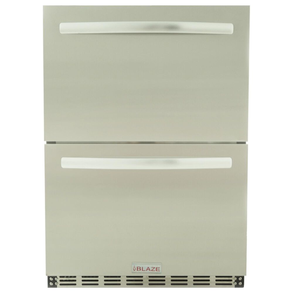 Blaze 5.1 Cu. Ft. Outdoor Double Drawer Refrigerator in Stainless Steel, , large