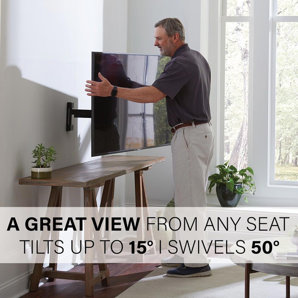 Sanus Full-Motion Wall Mount for 26" - 65" TVs in Black, , large