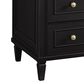 James Martin Vanities Lorelai 36" Single Vanity in Black Onyx with 3 cm Arctic Fall Solid Surface Top, , large