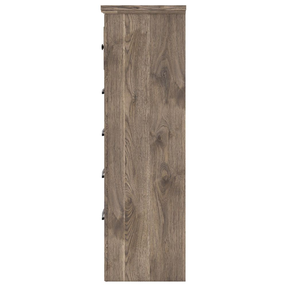 Ashley Rusticott 5-Drawer Chest in Brown, , large