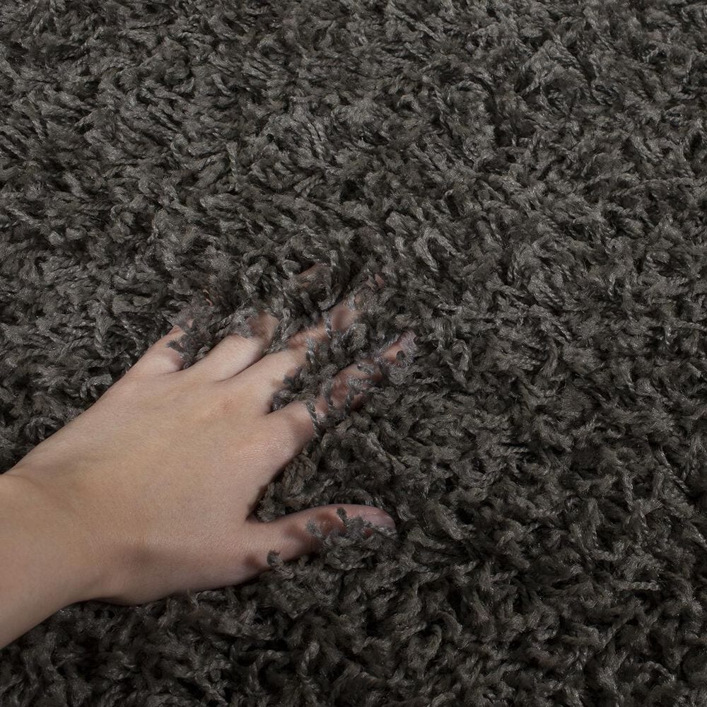 Safavieh Athens Shag SGA119C-28 2&#39;3&quot; x 8&#39; Dark Grey Runner, , large