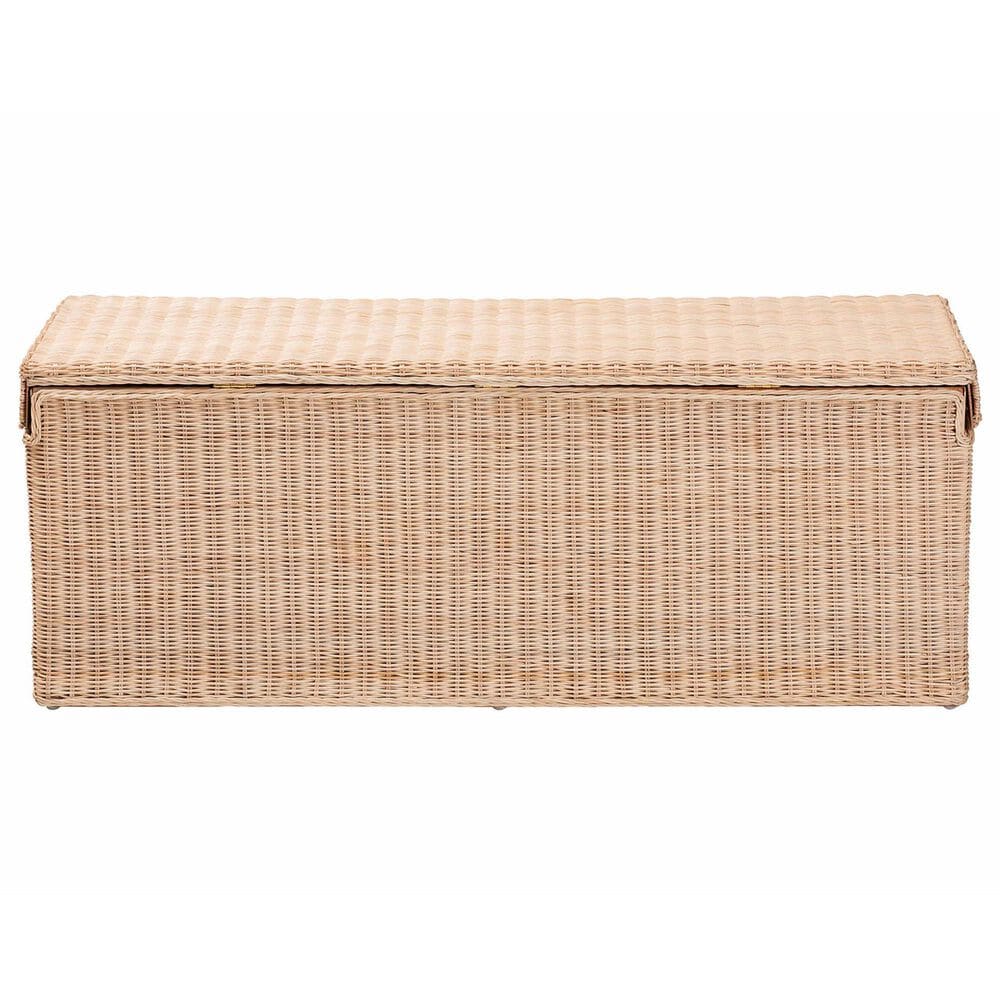 Baxton Studio Damita Storage Bench in Natural, , large