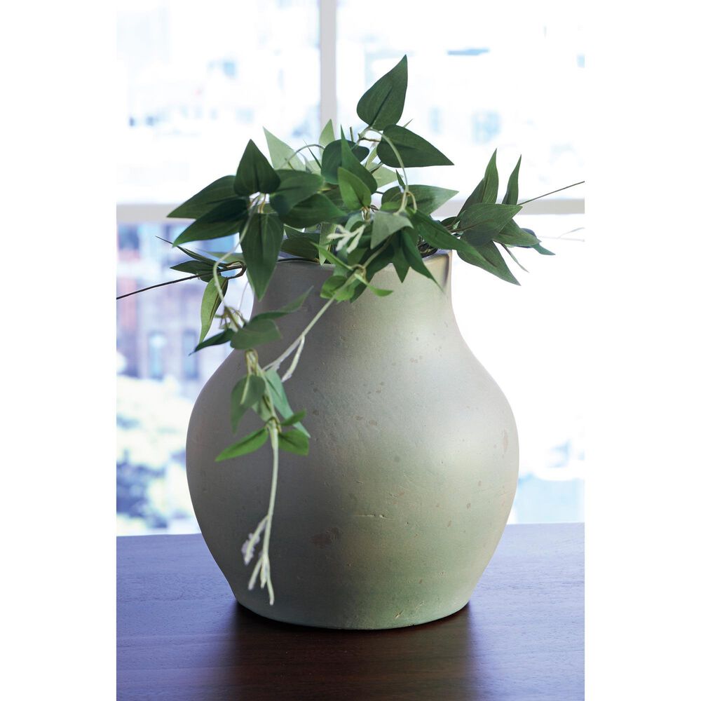 Ashley Baychester 10.25" Vase in Antique Green, , large