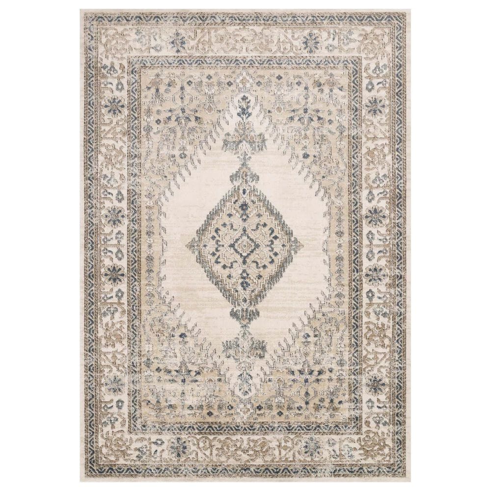 Loloi II Teagan TEA-02 3"4" x 5"7" Oatmeal and Ivory Area Rug, , large