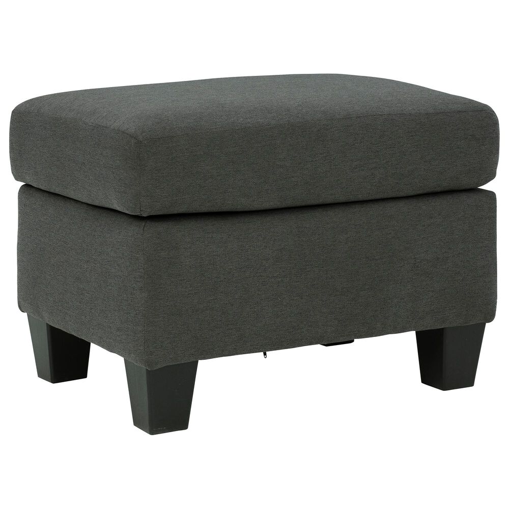 Signature Design by Ashley Bayonne Ottoman in Charcoal, , large