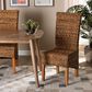 Baxton Studio Trianna Side Chair in Brown and Natural Brown, , large